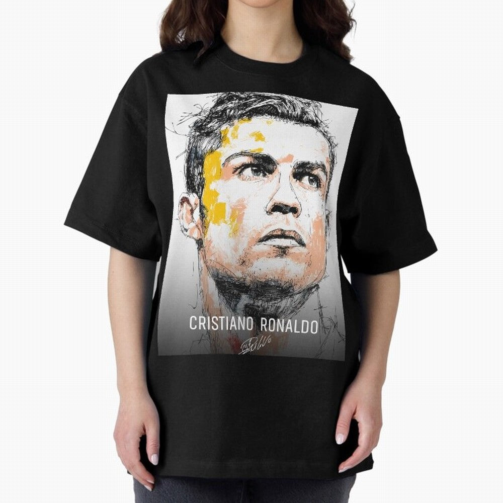 Cristiano Ronaldo Cr7 Football Soccer Player Icon Legend Power Oversized T-Shirt Support the Legends of Global Football Passion for FIFA World Cup 2026, Capturing CR7, Germany, Game Day Rituals, Football Legends, Country Pride and the Road to the