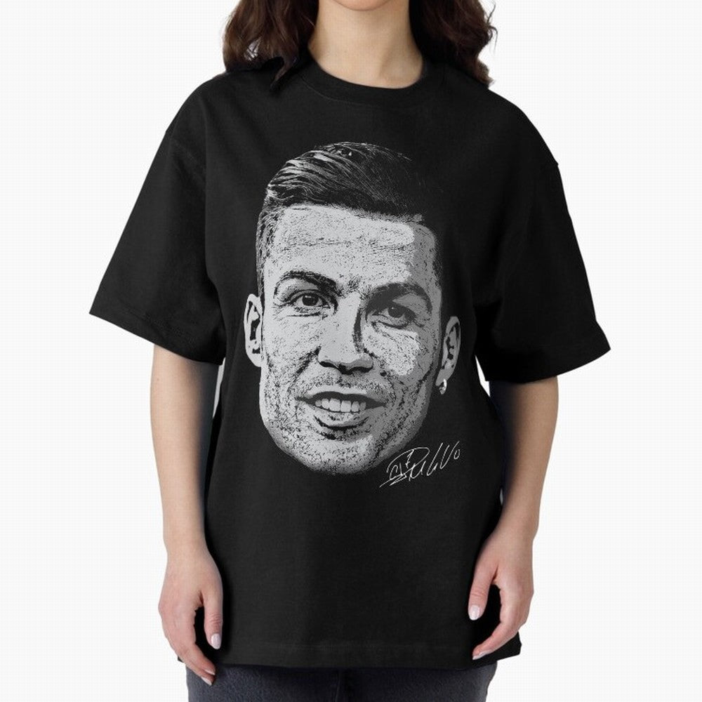 Cristiano Ronaldo Signed Oversized T-Shirt Build Global Football Passion for FIFA World Cup 2026 Group Stage, Built around Messi and Cristiano Ronaldo, France, Champion Mindset, Group Stage Buzz, Knockout Tension and Passionate Fan Culture; Made