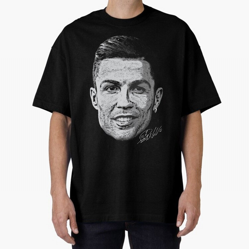 Cristiano Ronaldo Signed Oversized T-Shirt Build Global Football Passion for FIFA World Cup 2026 Group Stage, Built around Messi and Cristiano Ronaldo, France, Champion Mindset, Group Stage Buzz, Knockout Tension and Passionate Fan Culture; Made