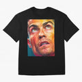 Cristiano Ronaldo Football Soccer Player Intense Color Portrait Oversized T-Shirt Celebrate Soccer Greatness during Global Football Passion for FIFA World Cup 2026 Group Stage, Made for Messi, Neymar and Mbappe, Germany, Retro Football Energy,