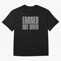 Earned not given grey 2 Oversized T-Shirt Bring World Football Passion into FIFA World Cup 2026 USA Canada Mexico Centered on CR7 and Messi, Brazil, Portugal and Argentina Energy, Stadium Memories, Football Loyalty, International Chants and