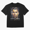 Cristiano Ronaldo Geometric Low Poly Soccer Legend Oversized T-Shirt Make Game Day About the FIFA World Cup 2026 USA Canada Mexico Journey through Mbappe and Neymar Highlights, Argentina Pride, Football History, Final Match Energy, Crowd Noise and