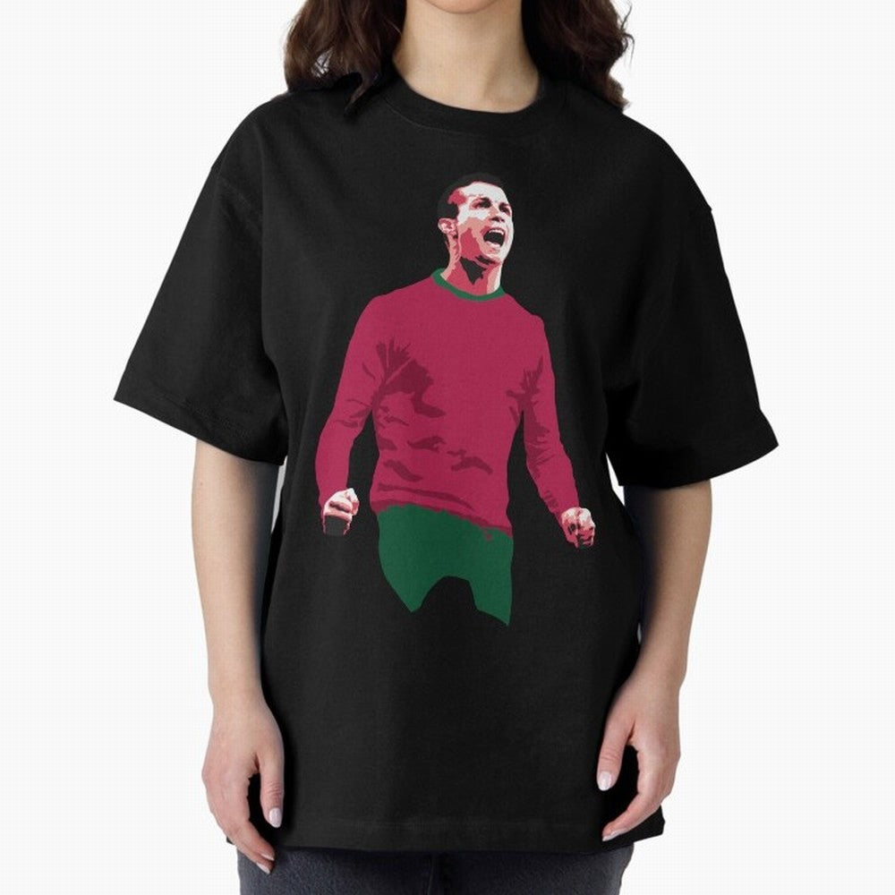 Ronaldo Oversized T-Shirt Relive Legendary Nights from FIFA World Cup 2026 Group Stage Connected to Messi and Cristiano Ronaldo, Netherlands Energy, Vintage Soccer Flavor, Modern Football Stars, National Flags and Final Night Emotion; Perfect for
