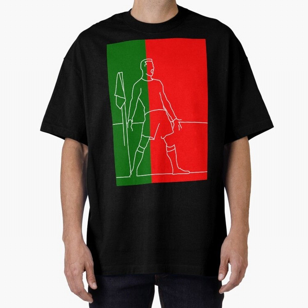 Siuuu! (color) Oversized T-Shirt Keep the Legacy of FIFA World Cup 2026 Spirit, with England and Germany, Mbappe and Neymar, Stadium Chants, National Pride, Trophy Dreams and Unforgettable Football Memories; Perfect for Fans, Collectors, Family