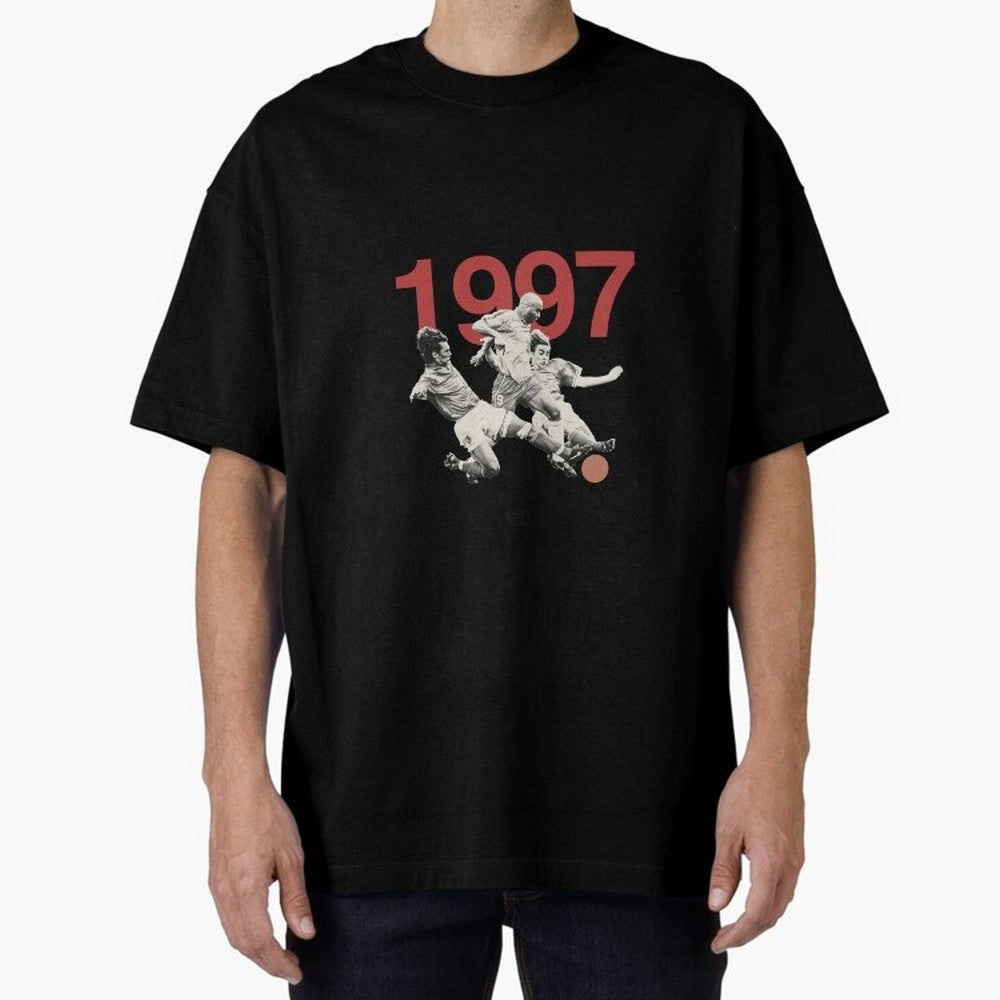 Ronaldo Maldini Cannavaro Tournoi de France 1997 Oversized T-Shirt Celebrate Football Heritage in FIFA World Cup 2026 USA Canada Mexico for Fans of Neymar, Haaland and Cristiano Ronaldo and Brazil, Bringing Soccer Culture, Superstar Moments,