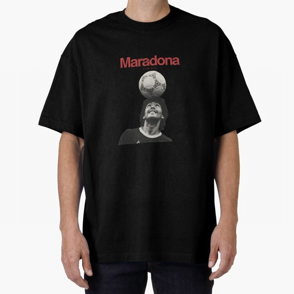 Diego Maradona Minimalist Oversized T-Shirt Get Ready for FIFA World Cup 2026 Group Stage for Fans of Mbappe and Neymar and Brazil, Portugal and Argentina, Bringing Supporter Pride, Iconic Celebrations, Legendary Names and Global Match Day Energy;