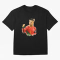 CR7 Cristiano Ronaldo potrait a powerful moment artwork Oversized T-Shirt Enjoy FIFA World Cup 2026 Group Stage for Fans of Neymar and Brazil, Portugal and Argentina, Bringing Vintage Soccer Flavor, Modern Football Stars, National Flags and Final