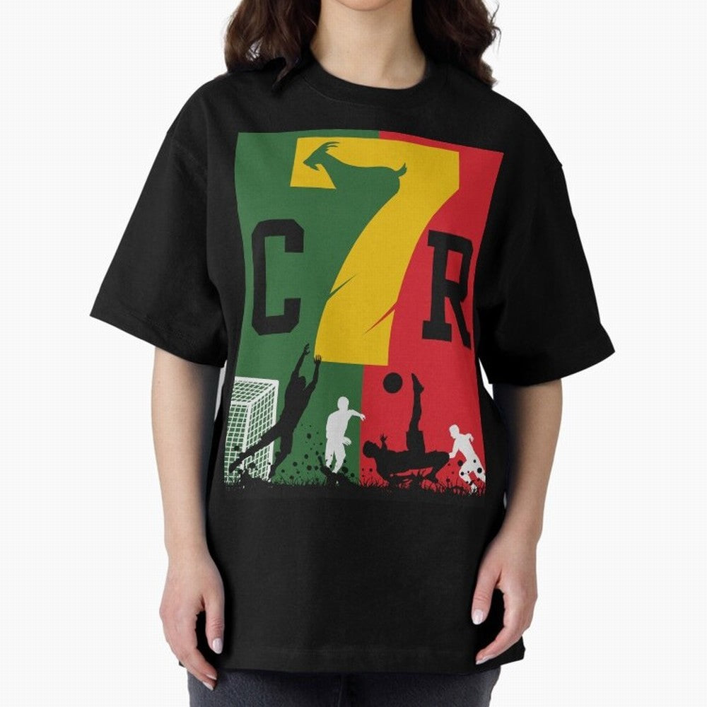 Portugal The Goat CR 7 World Cup 2026 Oversized T-Shirt Show Your Tournament Heart for Match Day Hype around FIFA World Cup 2026 Group Stage, Neymar, Argentina, Soccer Culture, Superstar Moments, National Team Dreams and Competitive Fire; Great for