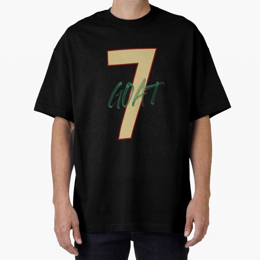 Cristiano Ronaldo 7 GOAT Football Legend Poster Art Oversized T-Shirt Celebrate the Biggest Stage of FIFA World Cup 2026 Inspired by Messi, Argentina, France and Brazil Energy, Worldwide Fan Energy, Dramatic Goals, Stadium Lights and Championship