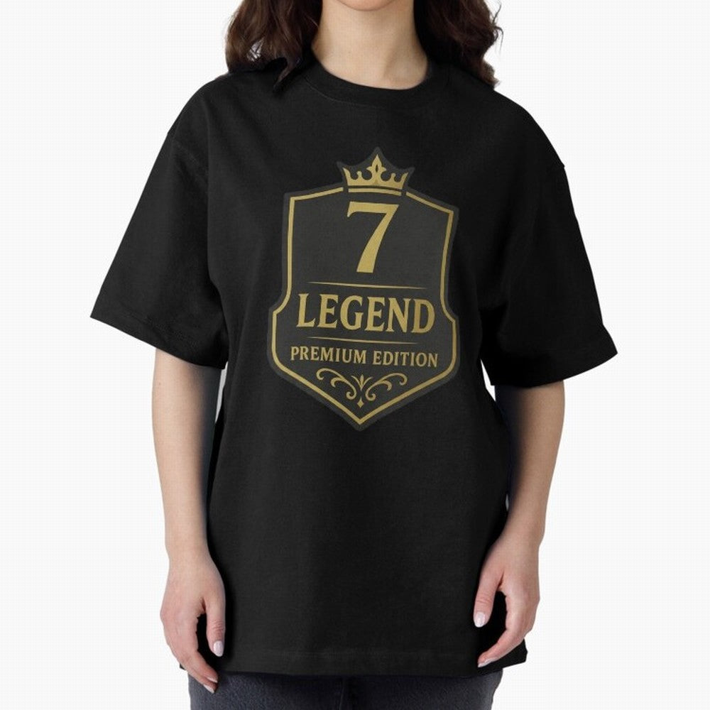 7Legend Football Inspired Number 7 T-Shirt Oversized T-Shirt Bring Stadium Energy to FIFA World Cup 2026 for Fans of Cristiano Ronaldo and England, Bringing Football Passion, Legendary Performances, Festival Vibes and Supporter Community; Perfect