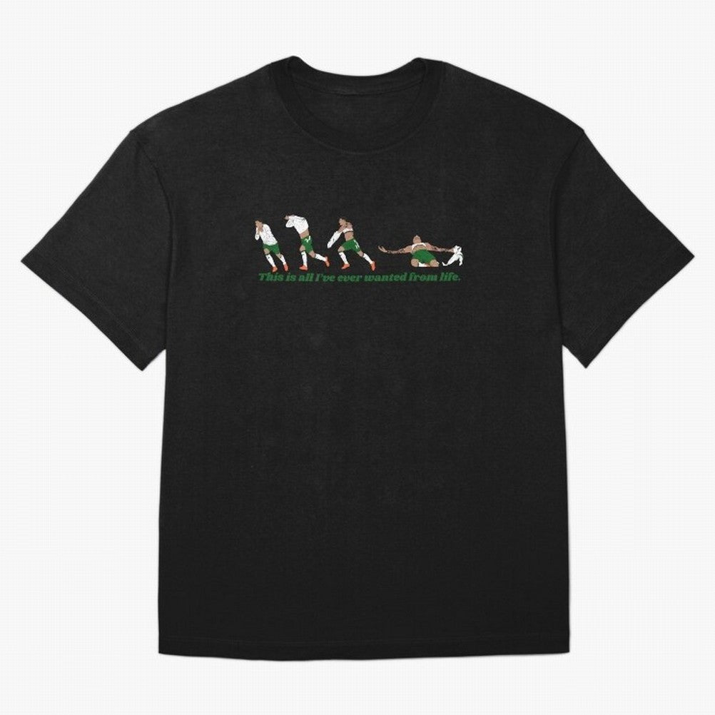 Troy Parrott Ireland Hat Trick Goal Celebration Minimalist Oversized T-Shirt Celebrate the Stars of FIFA World Cup 2026 Spirit, Connected to Brazil, Mbappe and Neymar, Football Festival Excitement, Trophy Ambitions, Country Rivalries and Star