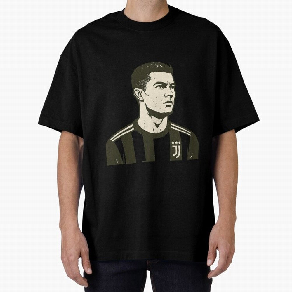 Cristiano Ronaldo Oversized T-Shirt Back Your Heroes with FIFA World Cup 2026 Group Stage for Fans of Cristiano Ronaldo and Germany, Bringing Sports Nostalgia, International Competition, Famous Players and Unforgettable Victories; Built for