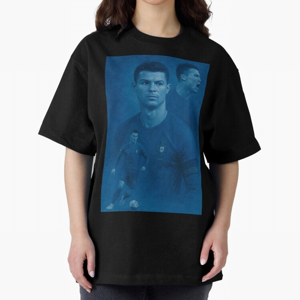 Blue Soccer Oversized T-Shirt Turn Up for the FIFA World Cup 2026 Group Stage Journey through Haaland Highlights, England Pride, Global Supporter Spirit, Legendary Goals, National Colors and Tournament Celebration; Built for Supporters Chasing