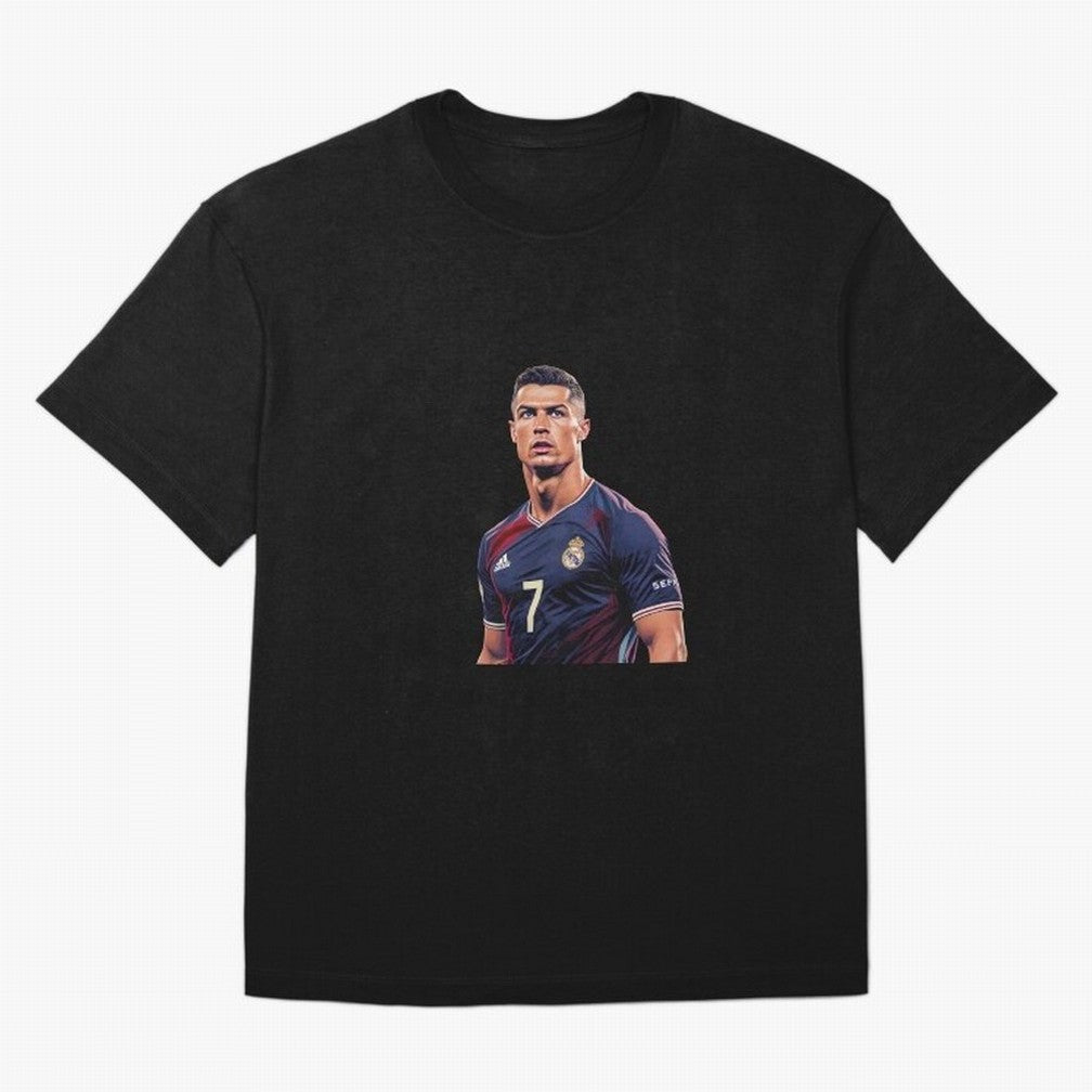 CR7 Siuuu Oversized T-Shirt Fuel Your Fan Pride for FIFA World Cup 2026 Group Stage for Fans of Haaland and Portugal, Spain and Germany, Bringing Championship Spirit, Famous Goals, Roaring Crowds and International Football Unity; Perfect for