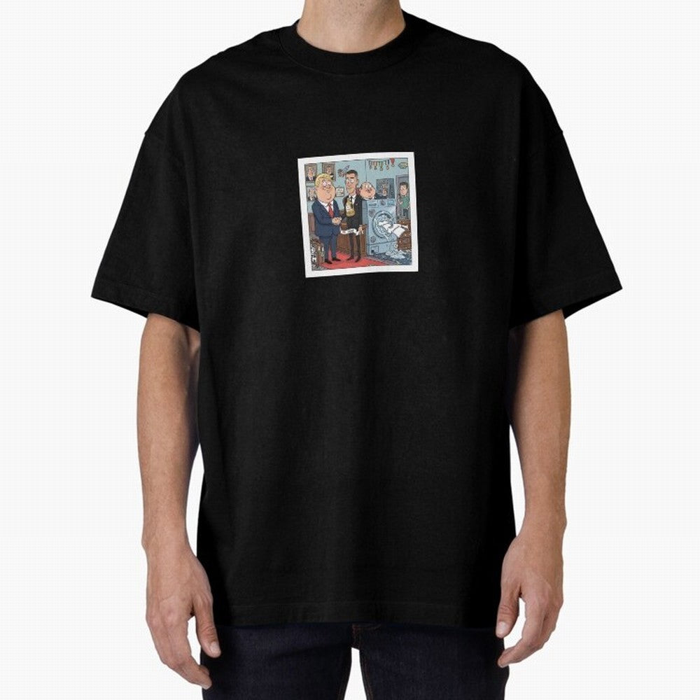 Ronaldo at White House Dinner Oversized T-Shirt Stand with FIFA World Cup 2026 USA Canada Mexico for Fans of Messi, Neymar and Mbappe and France, Bringing Tournament Hype, Historic Matchups, Family Viewing Parties and Global Sports Pride; Built for
