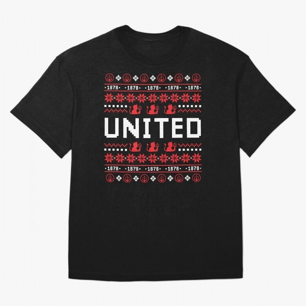 Manchester United Christmas Oversized T-Shirt Celebrate the Biggest Stage of FIFA World Cup 2026 USA Canada Mexico for Fans of Cristiano Ronaldo and Argentina, Bringing Game Day Rituals, Football Legends, Country Pride and the Road to the Final;