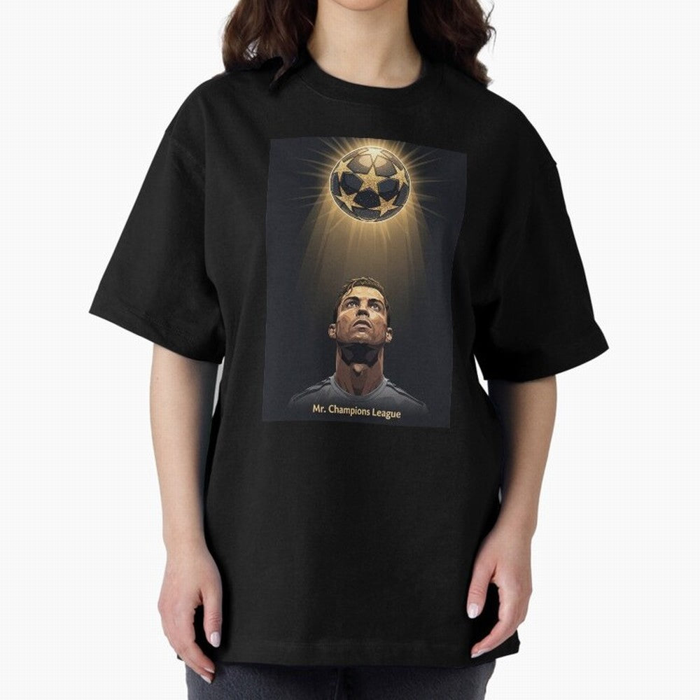 Ronaldo Madrid Oversized T-Shirt Celebrate National Team Dreams in FIFA World Cup 2026 Group Stage Connected to Messi, France and Portugal Energy, Stadium Chants, National Pride, Trophy Dreams and Unforgettable Football Memories; Made for Die Hard
