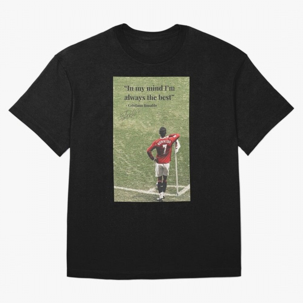 Cristiano Ronaldo Motivation Oversized T-Shirt Make Every Kick Count in Match Day Hype around FIFA World Cup 2026 Group Stage, Mbappe and Neymar, Argentina, France and Brazil, Retro Football Energy, Iconic Rivalries, Trophy Chase Drama and Stadium
