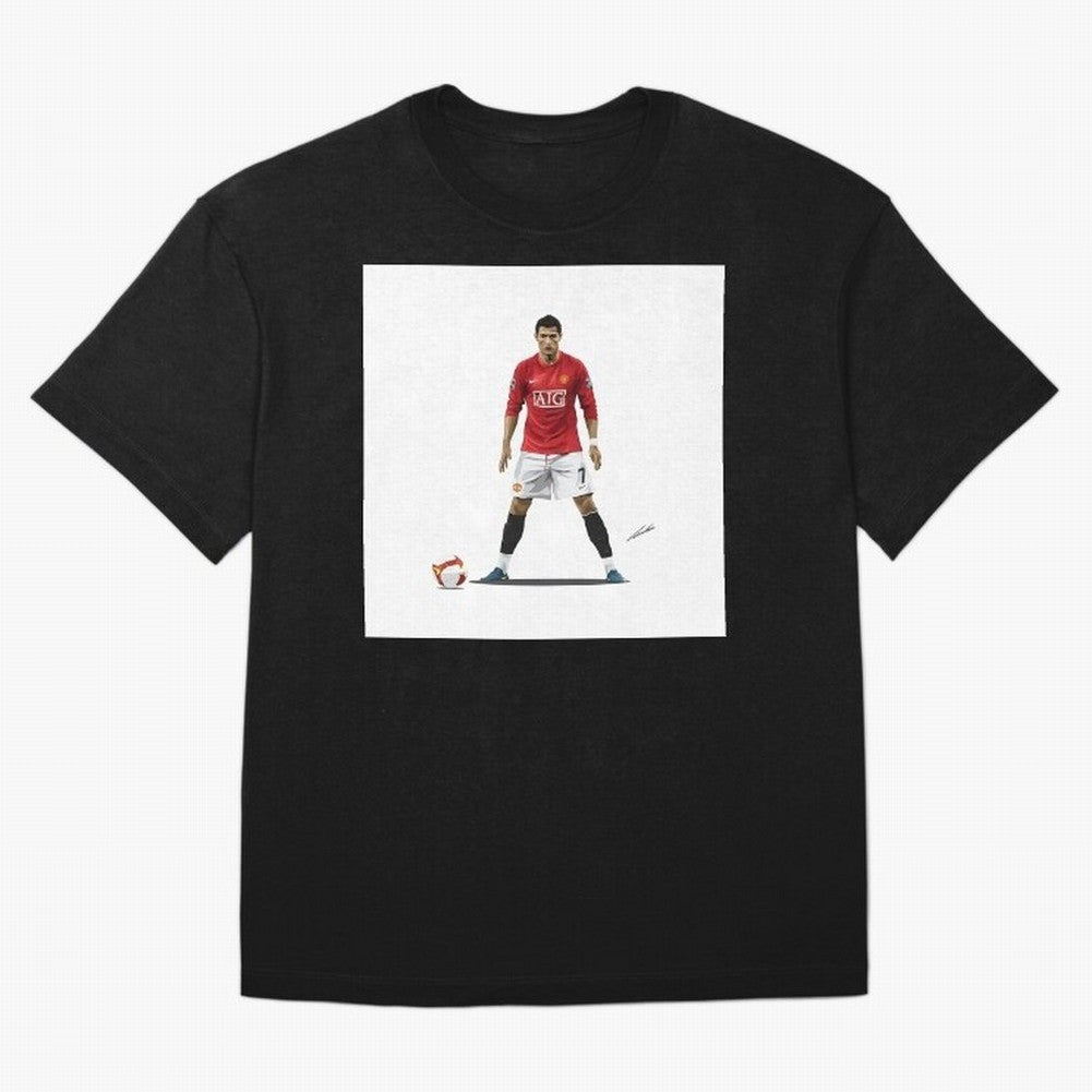 Cristiano Ronaldo CR7 Man Utd Oversized T-Shirt Join Supporters Worldwide for FIFA World Cup 2026 USA Canada Mexico for Fans of CR7 and Messi and France and Portugal, Bringing Supporter Pride, Iconic Celebrations, Legendary Names and Global Match