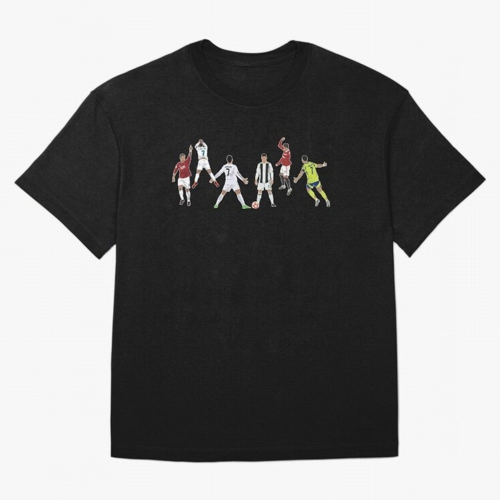 Ronaldo Forever Minimalist Career Goal Celebrations Oversized T-Shirt Stand Proud for FIFA World Cup 2026 USA Canada Mexico Filled with Haaland and Mbappe, England, France and Netherlands Energy, Global Supporter Spirit, Legendary Goals, National
