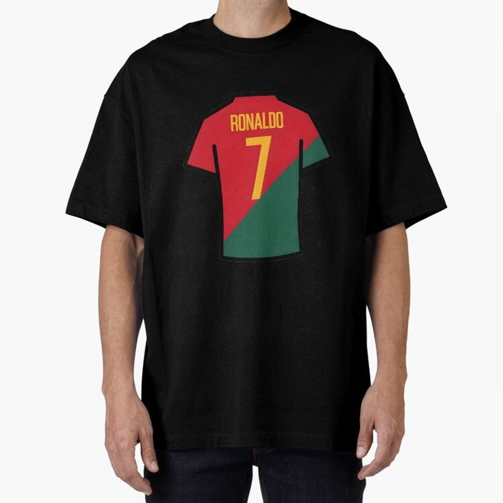 Ronaldo Portugal Jersey Oversized T-Shirt Carry the Dream of the FIFA World Cup 2026 USA Canada Mexico Journey through Cristiano Ronaldo Highlights, Spain Pride, Stadium Chants, National Pride, Trophy Dreams and Unforgettable Football Memories;