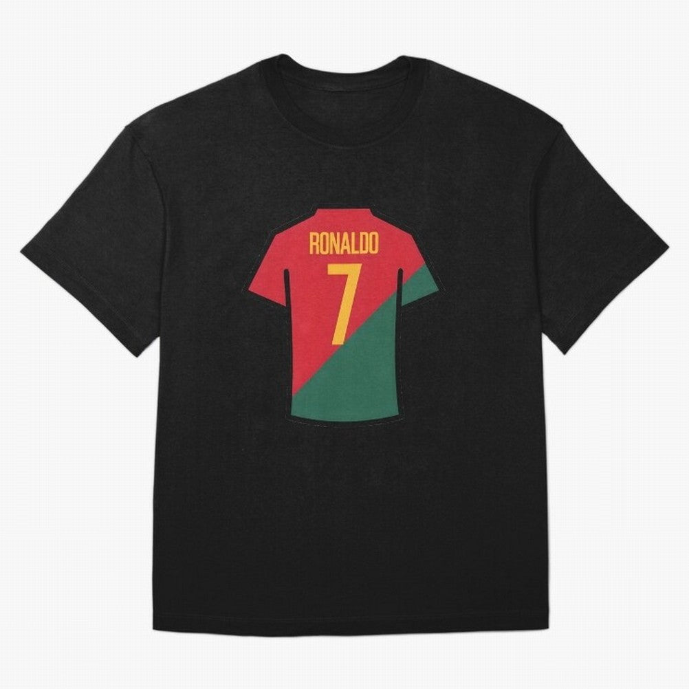 Ronaldo Portugal Jersey Oversized T-Shirt Carry the Dream of the FIFA World Cup 2026 USA Canada Mexico Journey through Cristiano Ronaldo Highlights, Spain Pride, Stadium Chants, National Pride, Trophy Dreams and Unforgettable Football Memories;
