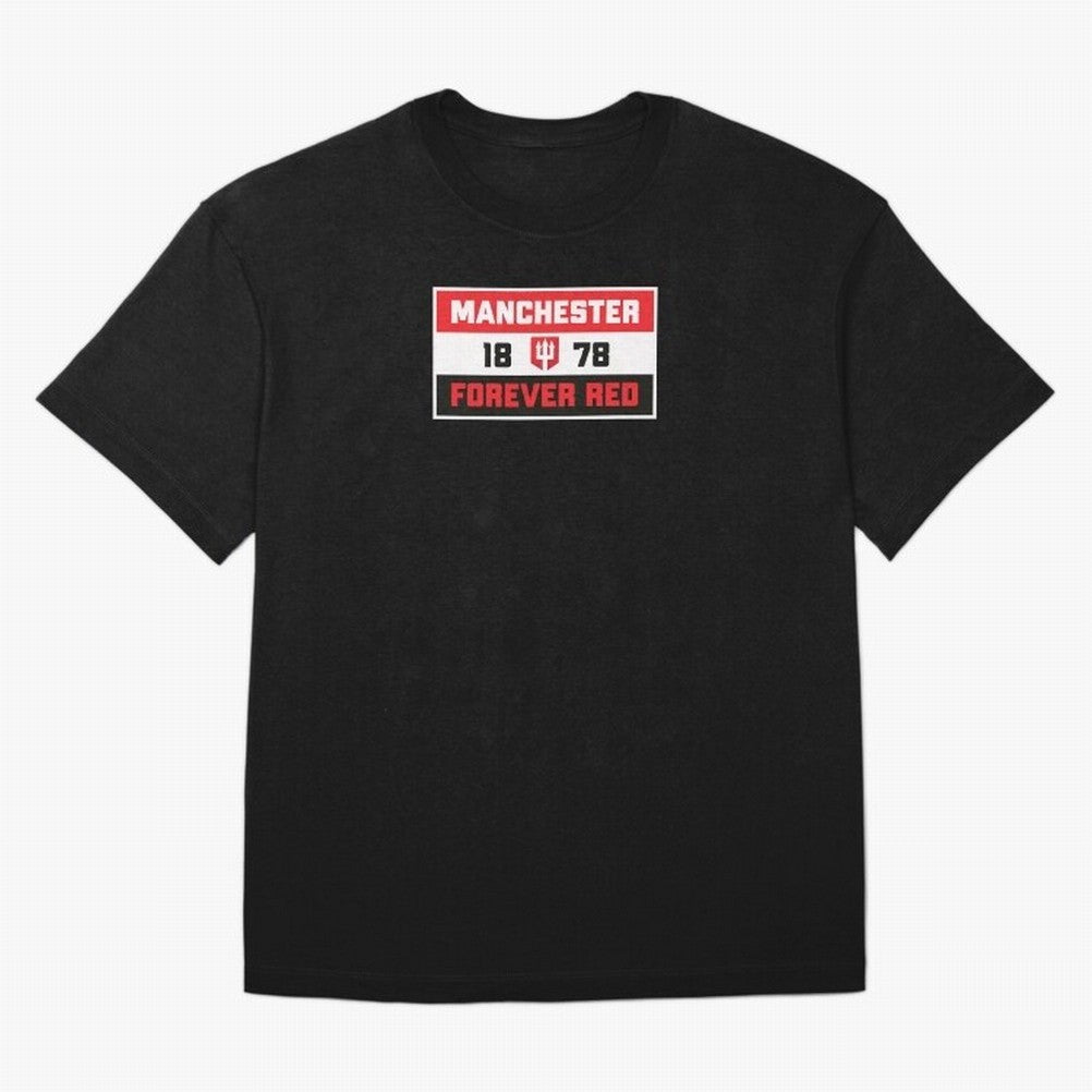 Manchester Forever Red Oversized T-Shirt Create FIFA World Cup 2026 Group Stage for Fans of Haaland and Germany, Bringing Football Festival Excitement, Trophy Ambitions, Country Rivalries and Star Player Buzz; Great for Watch Parties, Sports Bars,