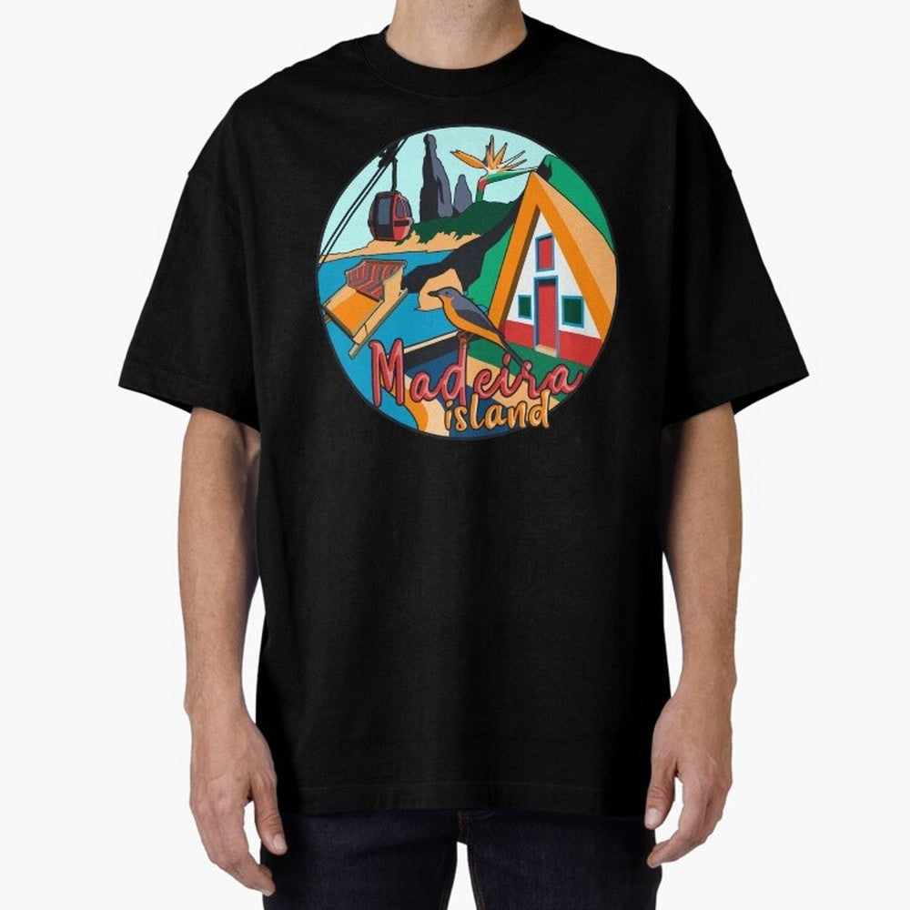 Madeira Island Oversized T-Shirt Join the Global Buzz around Global Football Passion for FIFA World Cup 2026 USA Canada Mexico, Made for CR7 and Messi, France, Fan Favorite Moments, National Team Passion, Big Match Drama and Soccer History; Perfect