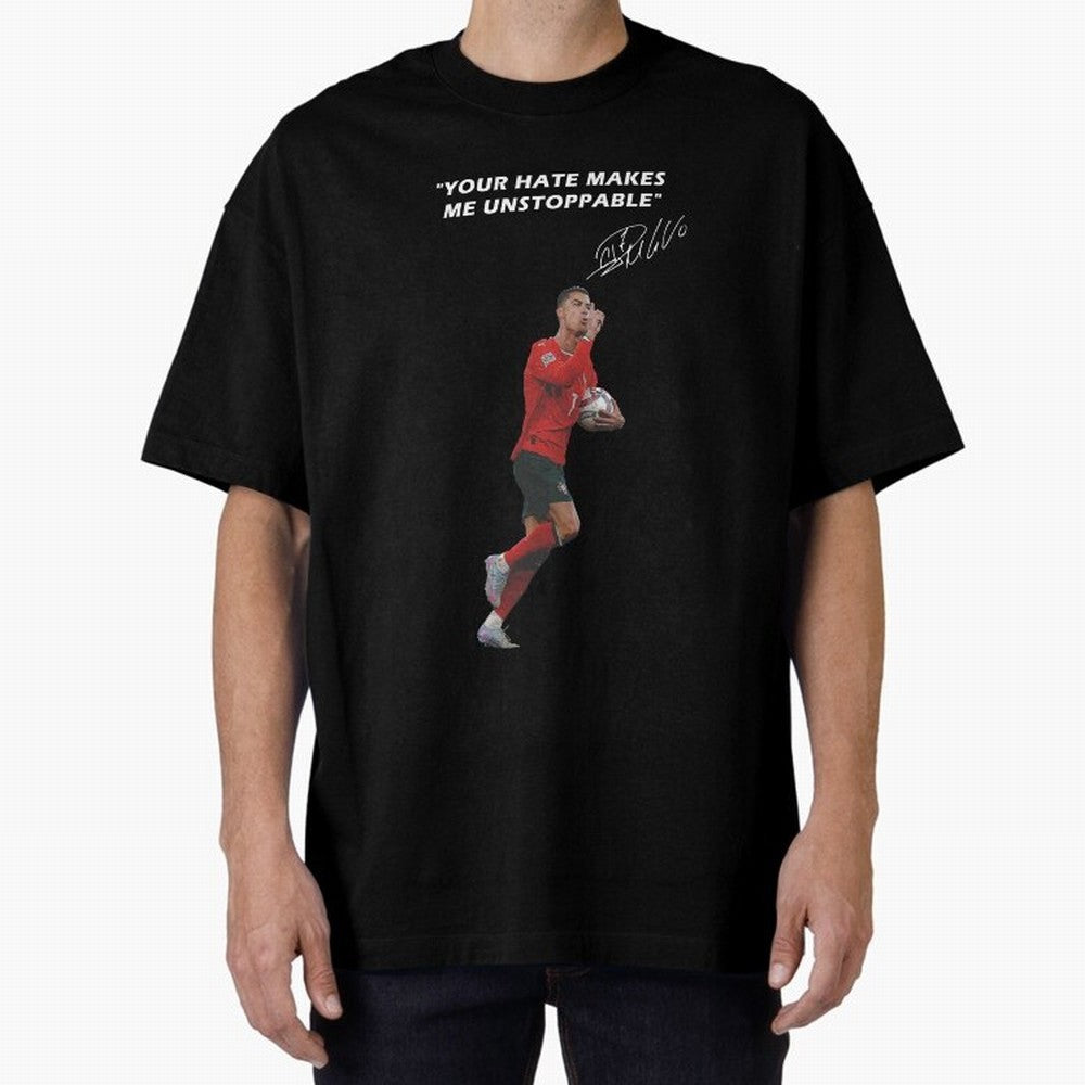 Cristiano Ronaldo Oversized T-Shirt Bring Match Day Fire to FIFA World Cup 2026 for Fans of Neymar and Netherlands, Bringing Game Day Rituals, Football Legends, Country Pride and the Road to the Final; Ideal for Fans Who Follow Messi, Cristiano