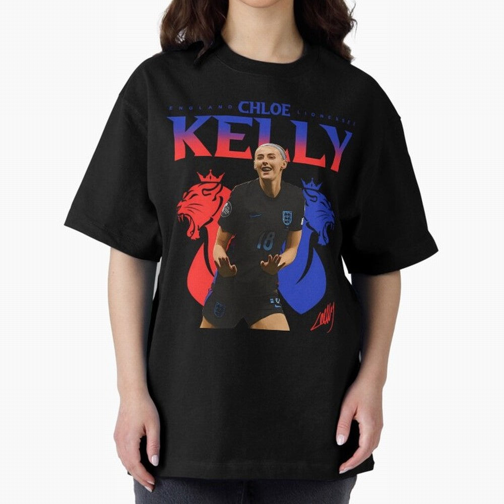 Chloe Kelly Oversized T-Shirt Show Support during Global Football Passion for FIFA World Cup 2026, Built around Mbappe, Argentina, France and Brazil, Supporter Pride, Iconic Celebrations, Legendary Names and Global Match Day Energy; Built for