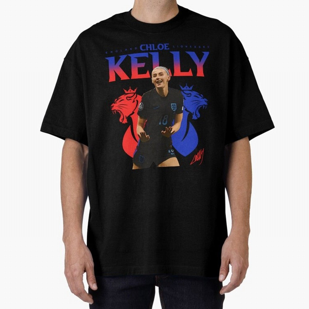 Chloe Kelly Oversized T-Shirt Show Support during Global Football Passion for FIFA World Cup 2026, Built around Mbappe, Argentina, France and Brazil, Supporter Pride, Iconic Celebrations, Legendary Names and Global Match Day Energy; Built for