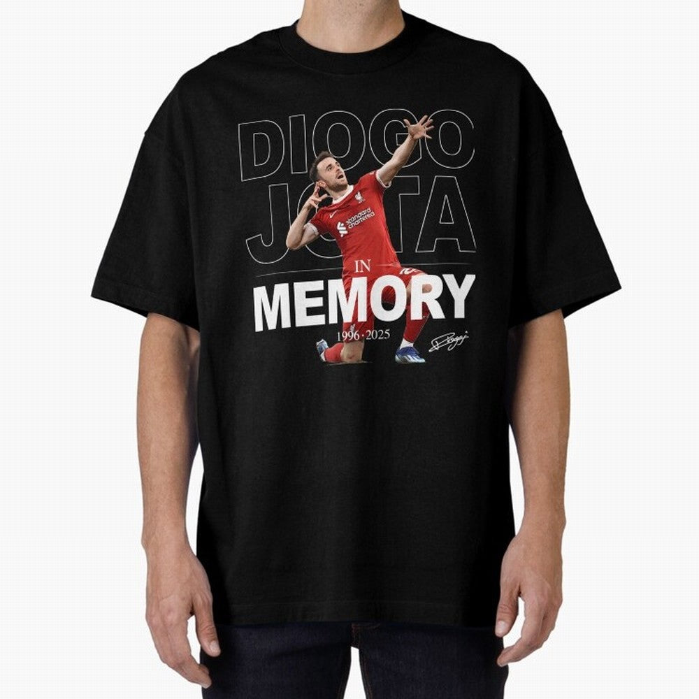 Diogo Jota In Memory Oversized T-Shirt Follow the FIFA World Cup 2026 USA Canada Mexico Journey through Messi, Neymar and Mbappe Highlights, Argentina and Brazil Pride, Vintage Soccer Flavor, Modern Football Stars, National Flags and Final Night