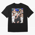 Carlo Ancelotti and Real Madrid Players Oversized T-Shirt Show Match Day Excitement for Match Day Hype around FIFA World Cup 2026, Mbappe, Argentina and Brazil, Soccer Culture, Superstar Moments, National Team Dreams and Competitive Fire; Perfect