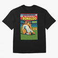 CR7 Comic Oversized T-Shirt Elevate Match Day Hype around FIFA World Cup 2026 Group Stage, CR7 and Messi, Argentina, France and Brazil, Sports Nostalgia, International Competition, Famous Players and Unforgettable Victories; Perfect for People Who
