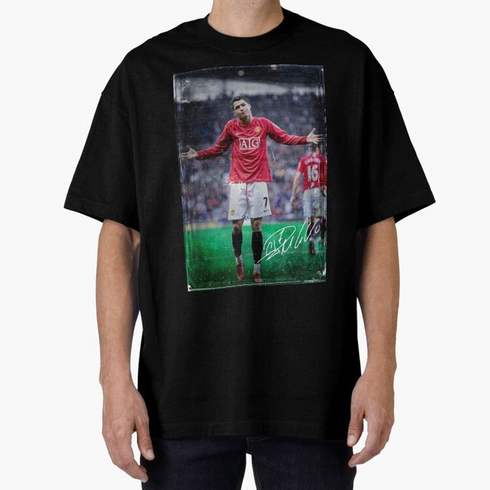 Cristiano Ronaldo Oversized T-Shirt Celebrate Global Passion for FIFA World Cup 2026 USA Canada Mexico Spirit, Capturing Spain and Netherlands, Messi, Champion Mindset, Group Stage Buzz, Knockout Tension and Passionate Fan Culture; Perfect for