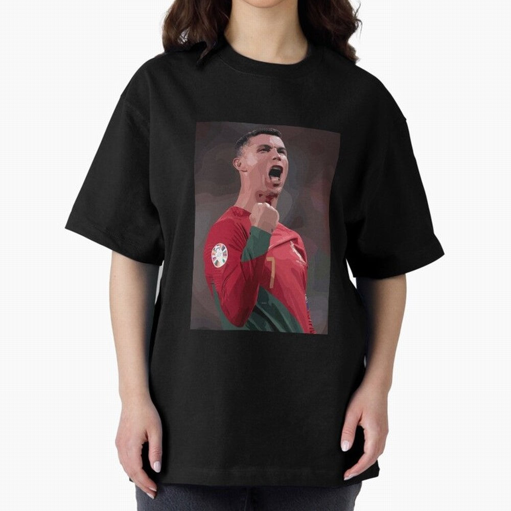 Cristiano Ronaldo Oversized T-Shirt Bring Trophy Dreams to the FIFA World Cup 2026 Group Stage Journey through Mbappe and Neymar Highlights, Portugal, Spain and Germany Pride, Classic Soccer Heritage, Championship Pressure, Fan Loyalty and