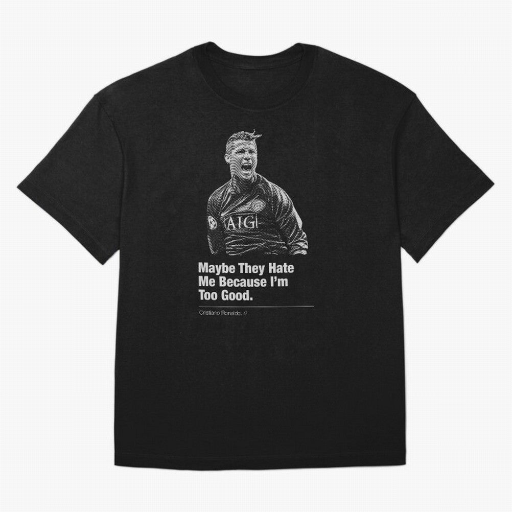 They Hate Me Because I'm Too Good Oversized T-Shirt Celebrate Soccer Greatness during Match Day Hype around FIFA World Cup 2026 Group Stage, Messi and Cristiano Ronaldo, Brazil, Portugal and Argentina, Retro Football Energy, Iconic Rivalries,