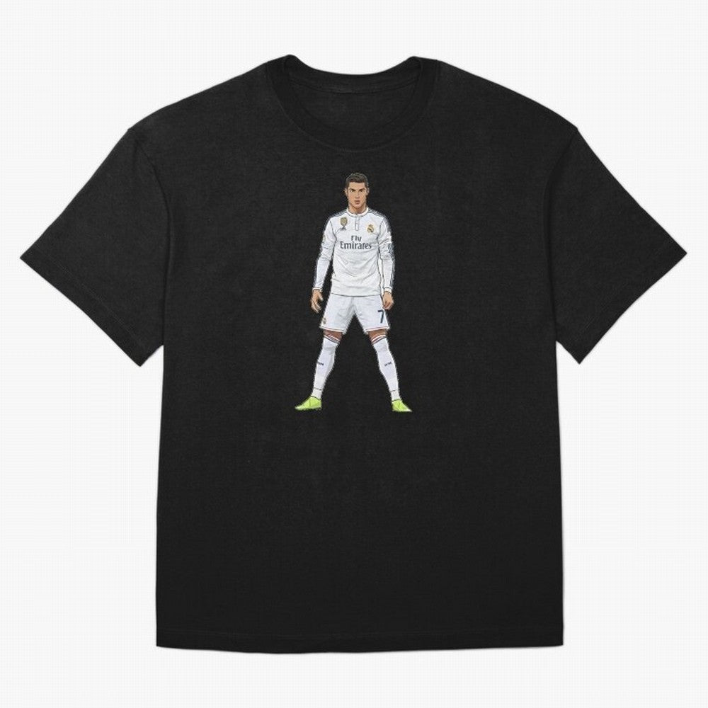 Cristiano Ronaldo at Madrid | Football Legend Oversized T-Shirt Carry the Colors and Pride of the FIFA World Cup 2026 USA Canada Mexico Journey through Cristiano Ronaldo Highlights, Argentina, France and Brazil Pride, Worldwide Fan Energy, Dramatic