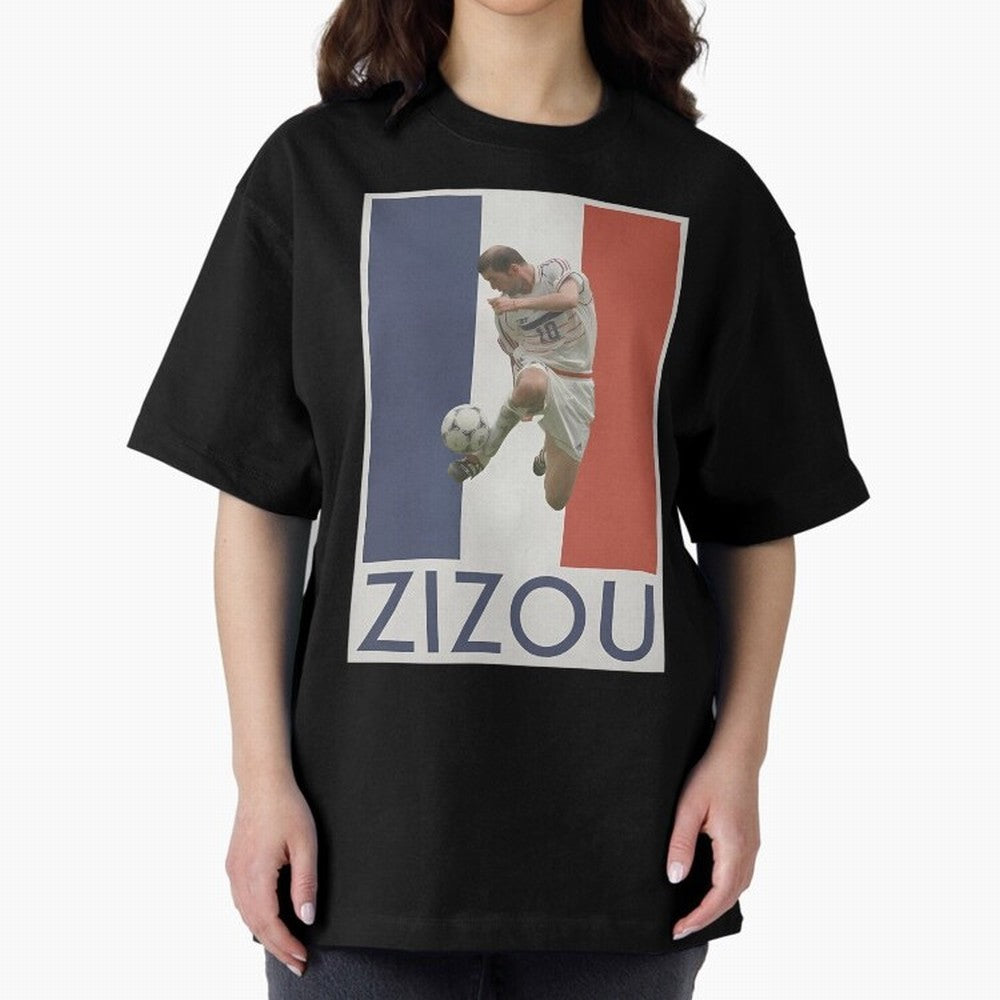 Football - Zidane Oversized T-Shirt Cheer for FIFA World Cup 2026 Group Stage for Fans of Haaland and Brazil, Portugal and Argentina, Bringing Football History, Final Match Energy, Crowd Noise and Once in a Lifetime Moments; Created for Match Day