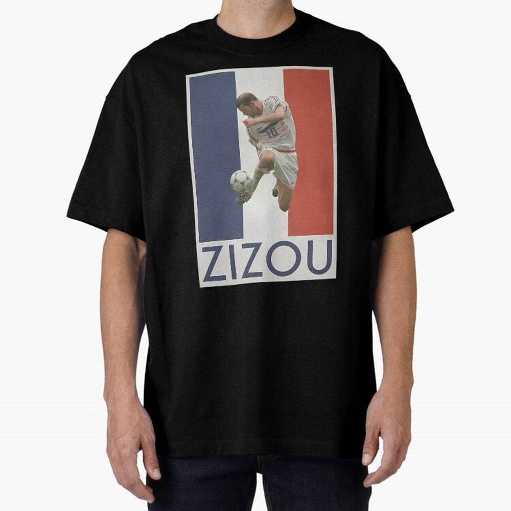 Football - Zidane Oversized T-Shirt Cheer for FIFA World Cup 2026 Group Stage for Fans of Haaland and Brazil, Portugal and Argentina, Bringing Football History, Final Match Energy, Crowd Noise and Once in a Lifetime Moments; Created for Match Day