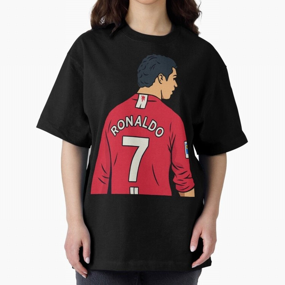 Cristiano Ronaldo Oversized T-Shirt Join FIFA World Cup 2026 USA Canada Mexico for Fans of Neymar and France and Portugal, Bringing Stadium Chants, National Pride, Trophy Dreams and Unforgettable Football Memories; Perfect for Supporters Who Want