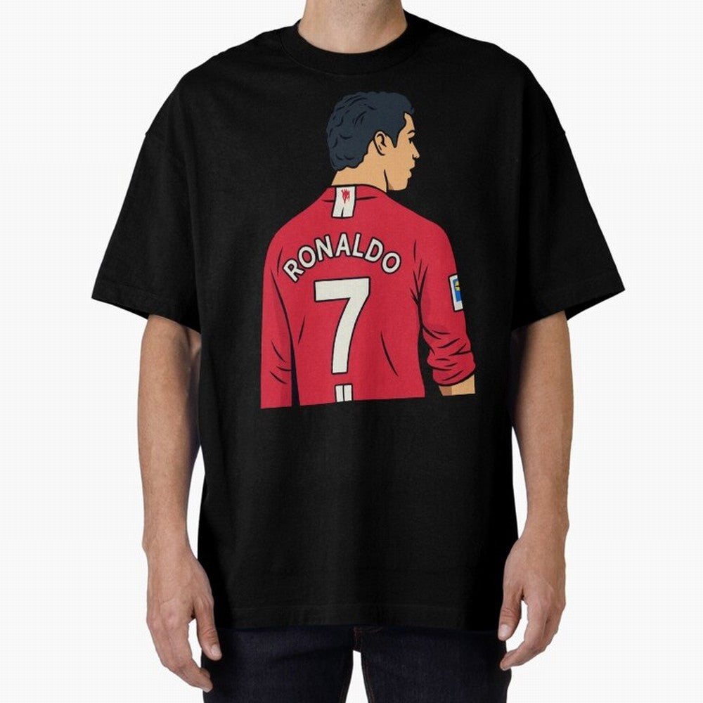 Cristiano Ronaldo Oversized T-Shirt Join FIFA World Cup 2026 USA Canada Mexico for Fans of Neymar and France and Portugal, Bringing Stadium Chants, National Pride, Trophy Dreams and Unforgettable Football Memories; Perfect for Supporters Who Want