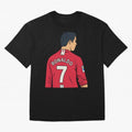 Cristiano Ronaldo Oversized T-Shirt Join FIFA World Cup 2026 USA Canada Mexico for Fans of Neymar and France and Portugal, Bringing Stadium Chants, National Pride, Trophy Dreams and Unforgettable Football Memories; Perfect for Supporters Who Want