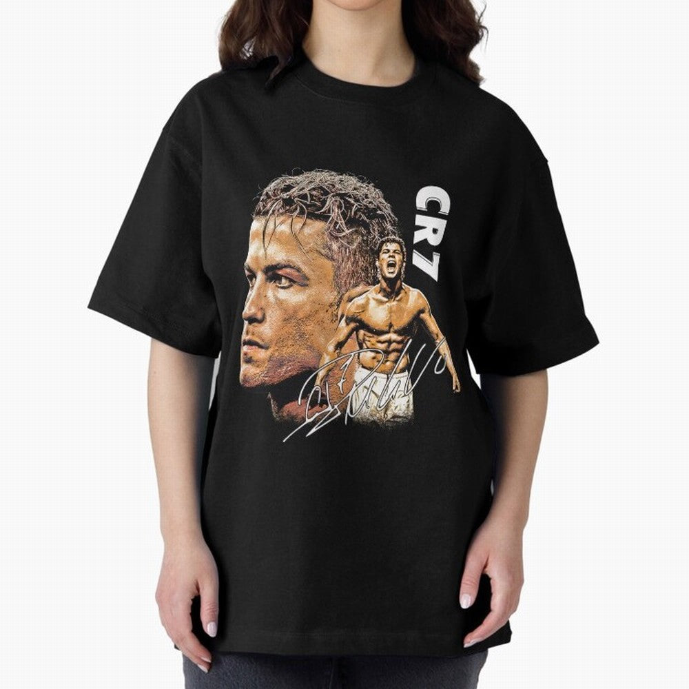 Retro Football Legend Poster Illustration For Men And Gift For Soccer Fans Oversized T-Shirt Experience the Global Stage of FIFA World Cup 2026 USA Canada Mexico Spirit, Filled with Spain and Netherlands, Messi and Cristiano Ronaldo, Supporter
