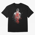 Abstract Football Player Portrait Retro Poster Art For Men, Gift For Soccer Fans Oversized T-Shirt Relive the Noise and Pride of the FIFA World Cup 2026 USA Canada Mexico Journey through Neymar Highlights, Spain Pride, Stadium Chants, National