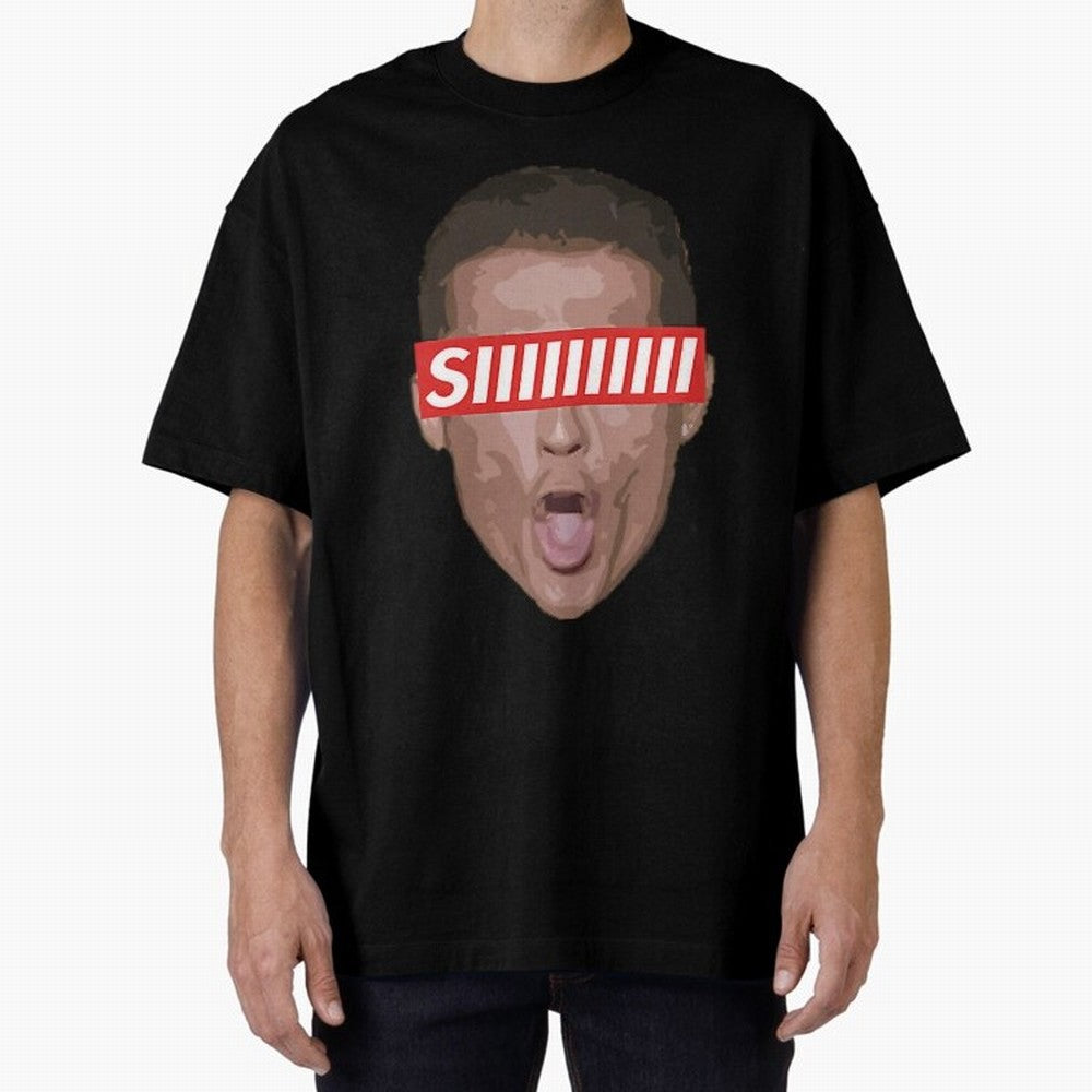 Funny Soccer Player Celebration Shout Illustration For Men, Gift For Football Fans Oversized T-Shirt Join the Global Buzz around FIFA World Cup 2026 Group Stage Spirit, Featuring England and Germany, Mbappe and Neymar, Football History, Final Match