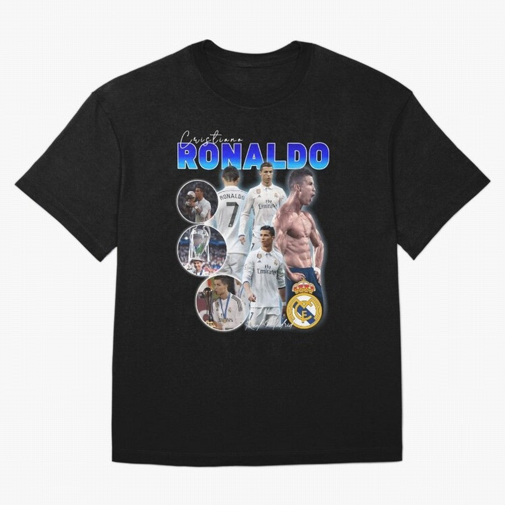 CR7 Real Madrid Poster ¨C For Football Fans and Gift For Ronaldo Supporters Oversized T-Shirt Celebrate Global Football Passion for FIFA World Cup 2026 Group Stage, with Cristiano Ronaldo, England, Football History, Final Match Energy, Crowd Noise