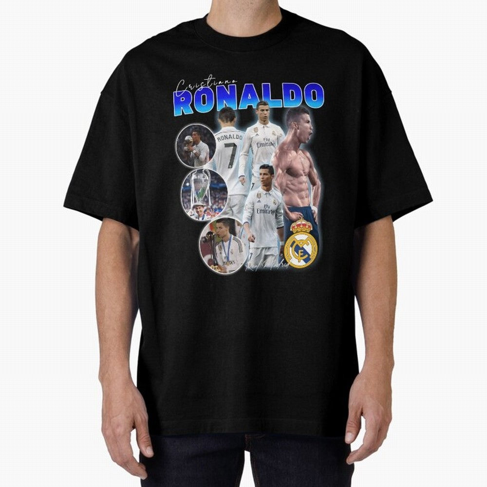 CR7 Real Madrid Poster ¨C For Football Fans and Gift For Ronaldo Supporters Oversized T-Shirt Celebrate Global Football Passion for FIFA World Cup 2026 Group Stage, with Cristiano Ronaldo, England, Football History, Final Match Energy, Crowd Noise
