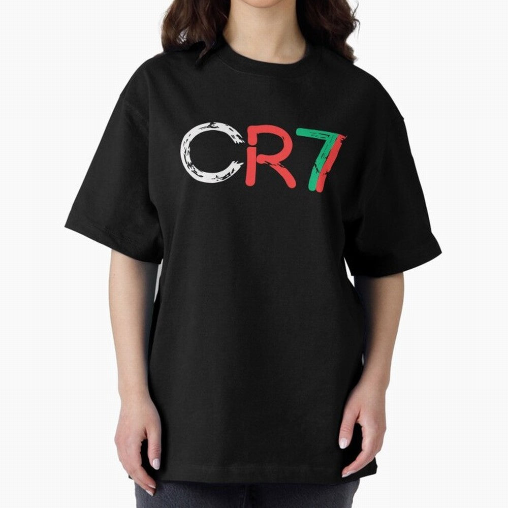 CR7 Portugal Colors Poster For Football Fans, Gift For Soccer Lovers Oversized T-Shirt Celebrate the FIFA World Cup 2026 Journey through Mbappe and Neymar Highlights, Brazil, Portugal and Argentina Pride, Match Day Excitement, Supporter Culture,