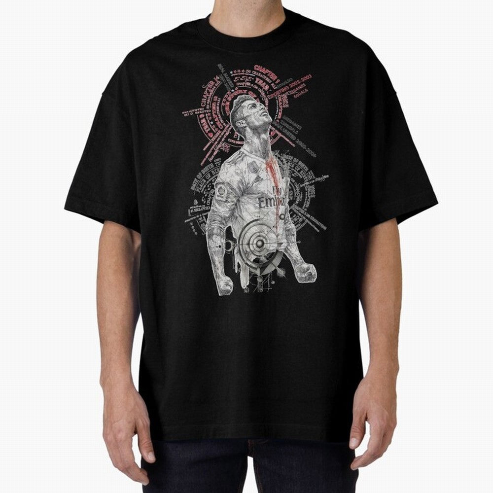 Cristiano Ronaldo Football Playmaker Oversized T-Shirt Celebrate Football Dreams Across FIFA World Cup 2026 Group Stage with Cristiano Ronaldo, Portugal Energy, Supporter Pride, Iconic Celebrations, Legendary Names and Global Match Day Energy;